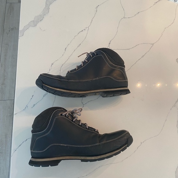 Timberland men leather shoes white stitch 11 M - Picture 13 of 13